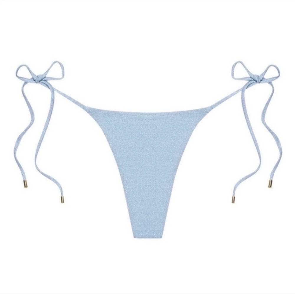Monday Swimwear Palma Bottom - Light Blue Shimmer - S